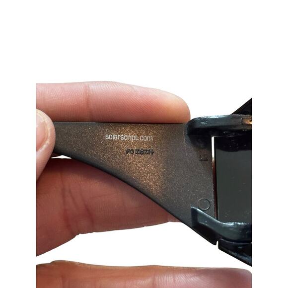 Solar Shield Women's Black Polarized Wear Over Smoke Driving Sunglasses - Picture 5 of 7